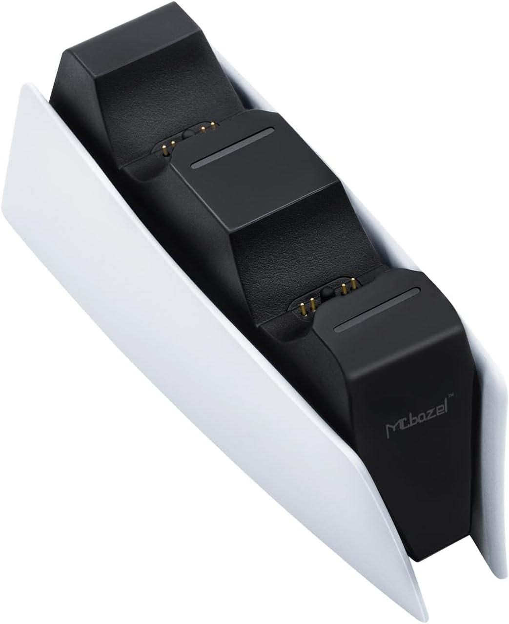 imageMcbazel Dual Charger for PS5 Controller Charger Fast Charging Station Dock USB Type C Charging Adapter with LED Indicator for PlayStation 5 DualSense Controller