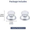 imageGam3Gear Aluminum Alloy Metal Analog Thumbstick for Xbox ONE Silver Set of 2