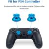 imageGam3Gear Thumbsticks Analog Bullet Button Aluminum Custom Metal Replacement Joystick Thumb Sticks Buttons Hats Spare Parts Accessories for Playstation 4 PS4 DualShock 4 Modded Controllers Light Blue
