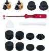 imageMcbazel 15 in 1 Joystick Repair Kits for PS5 Controllers 3D Analog Joystick Thumbstick Replacement with 2 Thumb Caps  8 Thumb Grips  Screwdriver  Triangle Paddle  Prying Tools15 in 1