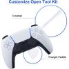 imageMcbazel 15 in 1 Joystick Repair Kits for PS5 Controllers 3D Analog Joystick Thumbstick Replacement with 2 Thumb Caps  8 Thumb Grips  Screwdriver  Triangle Paddle  Prying Tools15 in 1