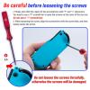 imageMcbazel 18 in 1 Replacement Repair Kit for NSwitch JoyCon with Screwdrivers Opening Tool 3D Left Right Analog Joysticks Buckle Lock Charging Port Slider Button Sync Flex Cable Set NOT for Switch 2