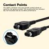 imageMcbazel 2 Player Link Cable Connect Cord for Nintendo GBA Gameboy Advance and SP GBA Link Cable  39FT Black
