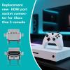 imageMcbazel 2Packs HDMI Port Socket Interface Replacement Parts for Xbox One S Console