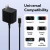imageMcbazel 60W Charger Compatible with Nintendo Switch 2 AC Power Supply Adapter Fast Charging with 5FT USB C Cord  Compatible with SwitchOLEDLite Steam Deck