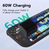 imageMcbazel 60W Charger Compatible with Nintendo Switch 2 AC Power Supply Adapter Fast Charging with 5FT USB C Cord  Compatible with SwitchOLEDLite Steam Deck