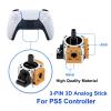 imageMcbazel 7 in 1 Joystick Repair Kit for PS5 Controller 3D Analog Joystick Thumb Sticks Replacement Thumb Caps Grips with Screwdriver and Prying Tools Compatible with PlayStation 5 Controllers