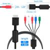 imageMcbazel Component HD AV Cable for PS2PS3PS3 Slim  6FT High Definition Video and Audio Cord HDTV and EDTV 480p Output Supported Compatible with PS2PS3PS3 Slim