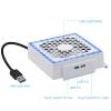 imageMcbazel Cooling Fan for Xbox Series S RGB LED Display Low Noise 2 Extra USB Ports 3 Level Adjustable Speed External Cooler Fan for Xbox Series S Console Only  WhiteWhite