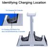 imageMcbazel Dual Charging Station with Headset Holder for PS5 Fast Charging Dock with LED Indicator for PS5 PS4 Switch ProSwitch2 Xbox OneXbox One SlimXbox EliteXbox Series XampampS Controllers