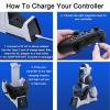 imageMcbazel Dual Charging Station with Headset Holder for PS5 Fast Charging Dock with LED Indicator for PS5 PS4 Switch ProSwitch2 Xbox OneXbox One SlimXbox EliteXbox Series XampampS Controllers