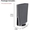 imageMcbazel Dust Cover for PS5 Precision Cut Protective Case Anti Scratch Waterproof Cover Sleeve for Playstation 5 Console Digital Edition and Ultra HD Edition  Black NOT for PS5 SlimProGrey