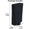 imageMcbazel Dust Cover for PS5 Precision Cut Protective Case Anti Scratch Waterproof Cover Sleeve for Playstation 5 Console Digital Edition and Ultra HD Edition  Black NOT for PS5 SlimProBlack