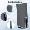 imageMcbazel Dust Cover for PS5 Precision Cut Protective Case Anti Scratch Waterproof Cover Sleeve for Playstation 5 Console Digital Edition and Ultra HD Edition  Black NOT for PS5 SlimProGrey