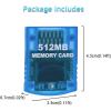 imageMcbazel Gamecube Memory CardsMemory Card Compatible with Gamecube and Wii Console  Blue 512MB 8192 BlocksBlue 512MB