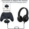 imageMcbazel Headset Adapter for Xbox Series XS Stereo Headset Audio Adapter with Volume Adjustment for Xbox One with 35mm Jack ControllersXbox One SXbox Series X ampamp S Controllers  Black