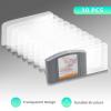 imageMcbazel LOT 10 Clear Case Sleeve Protector for Nintendo N64 Games Cartridge Set of 10