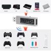 imageMcbazel Mayflash MagicNS Wireless for PS5 PS4 PS3 Switch Pro Controller Fighting Stick Adapter for Nintendo Switch PC NeoGeo Mini with USB to Type C OTG Cable Game Card Storage Case