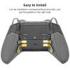 imageMcbazel Metal Stainless Steel Paddles Trigger for Xbox EliteElite 2 Replacement Parts Accessories Kits Metal Paddles Compatible with Xbox EliteElite 2 Controller  4 Pcs GoldGold