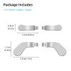 imageMcbazel Metal Stainless Steel Paddles Trigger for Xbox EliteElite 2 Replacement Parts Accessories Kits Metal Paddles Compatible with Xbox EliteElite 2 Controller  4 Pcs GoldSilver