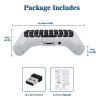 imageMcbazel Mini Game Keyboard 24G Receiver Wireless Chatpad Message with 35MM Audio Jack for Xbox OneXbox One XXbox One SXbox Series XXbox Series S  White