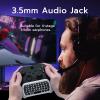 imageMcbazel Mini Game Keyboard 24G Receiver Wireless Chatpad Message with 35MM Audio Jack for Xbox OneXbox One XXbox One SXbox Series XXbox Series S  White