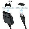 imageMcbazel PS2 to USB Adapter for PlayStation 2 Controllers Converter Cable for PC ampamp PS3 Plug ampamp Play DualShock 23 SupportNOT Compatible with Dancing Mat Guitar Hero