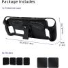 imageMcbazel Protective Case with Kickstand for Steam Deck TPU Cover Protector with Foldable Stand and TouchpadButton Stickers AntiScratch and NonSlip Design