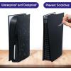 imageMcbazel Silicone Skin Cover for PS5 Disk Edition Console Dustproof AntiScratch AntiFall Protector Case Cover for PlayStation 5 UHD Edition OnlyNOT for Digital Edition or PS5 Slim  Black