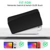 imageMcbazel SwitchSwitch OLED Dust Cover Anti Scratch Protective Case Waterproof Cover Sleeve for SwitchSwitch OLED Charging DockNOT for Switch 2  BlackBlack