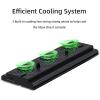 imageMcbazel Vertical Cooling Stand for Xbox One X Cooling Fan Stand with 3 USB Ports and Light Bar Compatible with Xbox One X Console Only  Black
