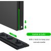 imageMcbazel Vertical Cooling Stand for Xbox One X Cooling Fan Stand with 3 USB Ports and Light Bar Compatible with Xbox One X Console Only  Black