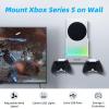 imageMcbazel Wall Mount for Xbox Series S Wall Mount Kit Accessories with Dual Cooling Fans ampamp RGB Light 3Speed Adjustable Stand Extra USB Ports 2 Controller Holder for Xbox Series S Console  White