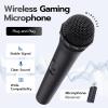 imageMcbazel Wireless USB Gaming Microphone Compatible with Xbox Series XS PS5 Switch OLED NS SwitchSwitch2 PC PS4 PS3 PS2 Xbox One XS Xbox One Xbox 360 Wii1 Pack