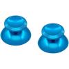 imageGam3Gear Thumbsticks Analog Bullet Button Aluminum Custom Metal Replacement Joystick Thumb Sticks Buttons Hats Spare Parts Accessories for Playstation 4 PS4 DualShock 4 Modded Controllers Light Blue
