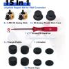 imageMcbazel 15 in 1 Joystick Repair Kits for PS5 Controllers 3D Analog Joystick Thumbstick Replacement with 2 Thumb Caps  8 Thumb Grips  Screwdriver  Triangle Paddle  Prying Tools15 in 1