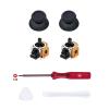 imageMcbazel 7 in 1 Joystick Repair Kit for PS5 Controller 3D Analog Joystick Thumb Sticks Replacement Thumb Caps Grips with Screwdriver and Prying Tools Compatible with PlayStation 5 Controllers