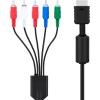 imageMcbazel Component HD AV Cable for PS2PS3PS3 Slim  6FT High Definition Video and Audio Cord HDTV and EDTV 480p Output Supported Compatible with PS2PS3PS3 Slim