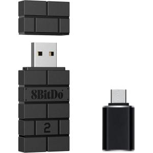 image8Bitdo Wireless USB Adapter 2 with OTG for PS5 Switch OLED Switch2Windows macOS Raspberry Pi Xbox Series XS Switch Pro Xbox One Controller and More