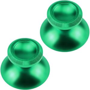 imageGam3Gear Aluminum Alloy Metal Analog Thumbstick for Xbox ONE Green Set of 2