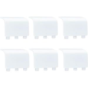 imageMcbazel Battery Cover for Xbox Series XS Universal Replacement Battery Back Shell Door Lid Repair Part for Xbox Series SX Controller 6 Packs  White NOT for Xbox OneElite 1ampamp2 ControllersWhite