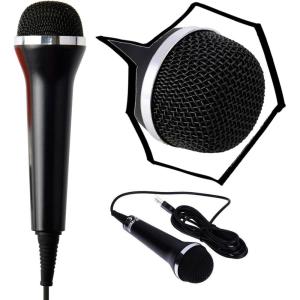 imageMcbazel Gam3Gear Universal USB Audio Wired Karaoke Micrphone Mic for PS4 SlimProPS3Xbox OneSXbox 360WiiSwitchPC