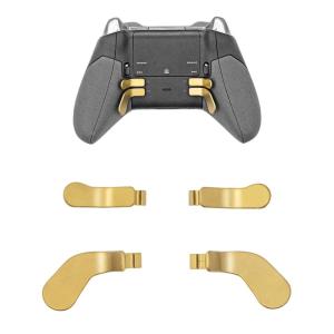 imageMcbazel Metal Stainless Steel Paddles Trigger for Xbox EliteElite 2 Replacement Parts Accessories Kits Metal Paddles Compatible with Xbox EliteElite 2 Controller  4 Pcs GoldGold