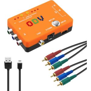 imageMcbazel ODVII ComponentAVCVBSSVideo to Component Converter for Retro Gaming Console Not Compatible with RGB Signals