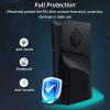 imageMcbazel Face Plates for PS5 Slim Disc Edition Only AntiScratch Replacement Panels Cover Plates Shell Case with Cooling Vent Compatible with PlayStation 5 Slim Disc Edition Console  Black