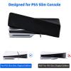 imageMcbazel Horizontal Dust Cover for PS5 Slim Console Only 1680D Oxford Cloth AntiScratch Backend Cutaway Design Protective Case for PlayStation 5 Slim Console Digital and Disc Edition  BlackBlack