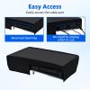 imageMcbazel Horizontal Dust Cover for PS5 Slim Console Only 1680D Oxford Cloth AntiScratch Backend Cutaway Design Protective Case for PlayStation 5 Slim Console Digital and Disc Edition  BlackBlack